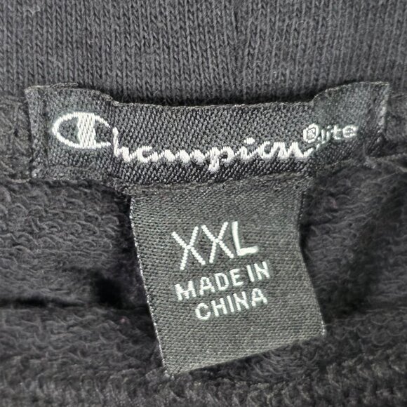 Womens Champion Black Joggers Drawstring Waist & Pockets Cotton Blend Size XXL - Picture 3 of 11